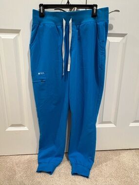 Figs Blue Scrub Bottoms Size L Blue